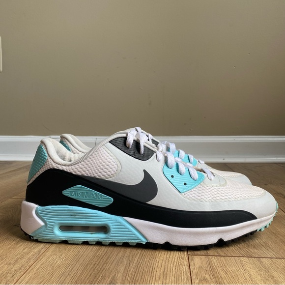 Nike Other - Nike Air Max 90 Golf Shoes 'Copa' Men’s Size 13 White Teal Grey Black